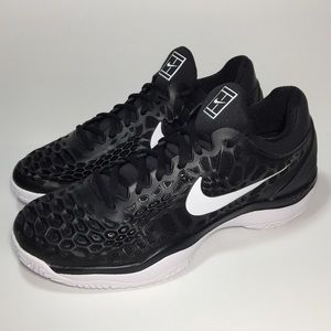 Air Zoom Cage 3 HC Tennis Shoes Black Szs 11 12